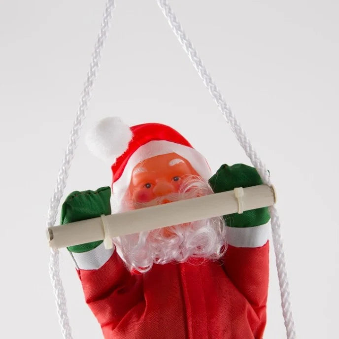 Hanging Santa Figure 10 Inch Indoor Outdoor