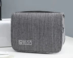 Hanging Toiletry Bag Foldable Zippered Compartments
