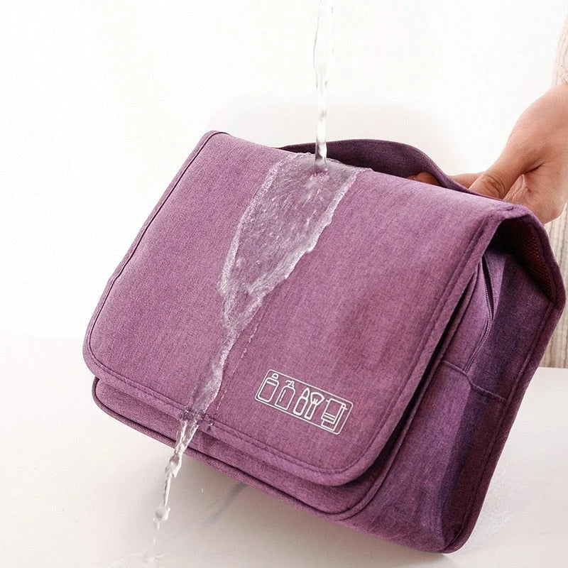 Hanging Toiletry Bag Water-Resistant & Leakproof Multiple Compartments