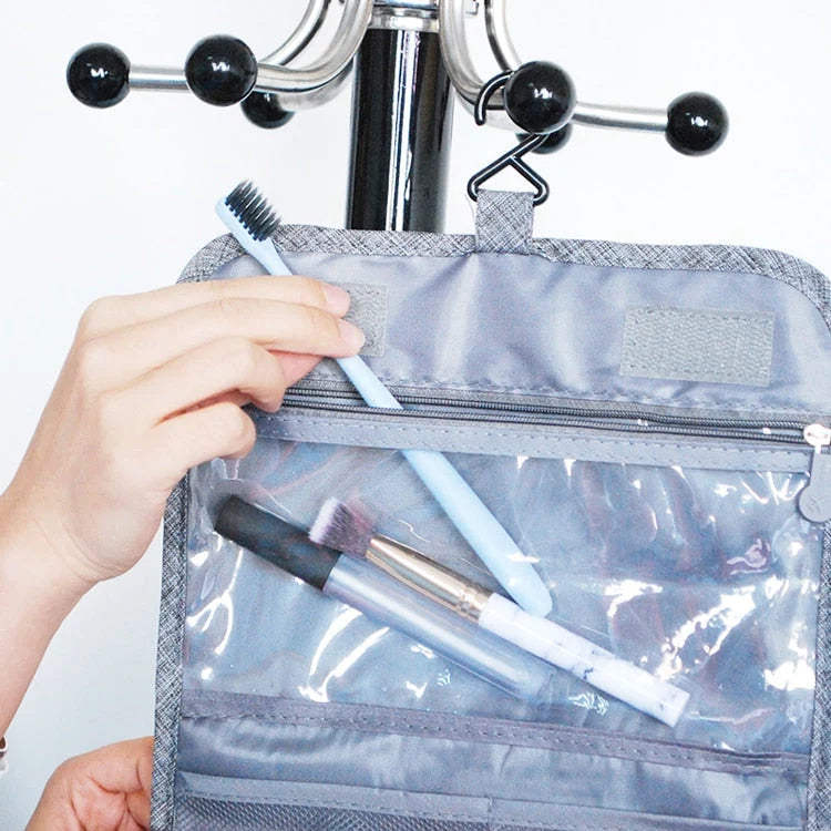 Hanging Toiletry Bag Water-Resistant & Leakproof Multiple Compartments