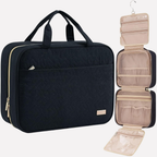 Hanging Toiletry Organizer Multiple Compartments & Mesh Pockets