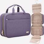 Hanging Toiletry Organizer Multiple Compartments & Mesh Pockets