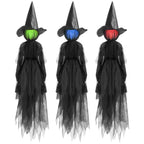 Hanging Witch Decoration Realistic Tulle Dress Weather-Resistant