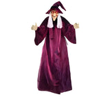 Hanging Witch Doll Life-Size Red LED Eyes & Sounds