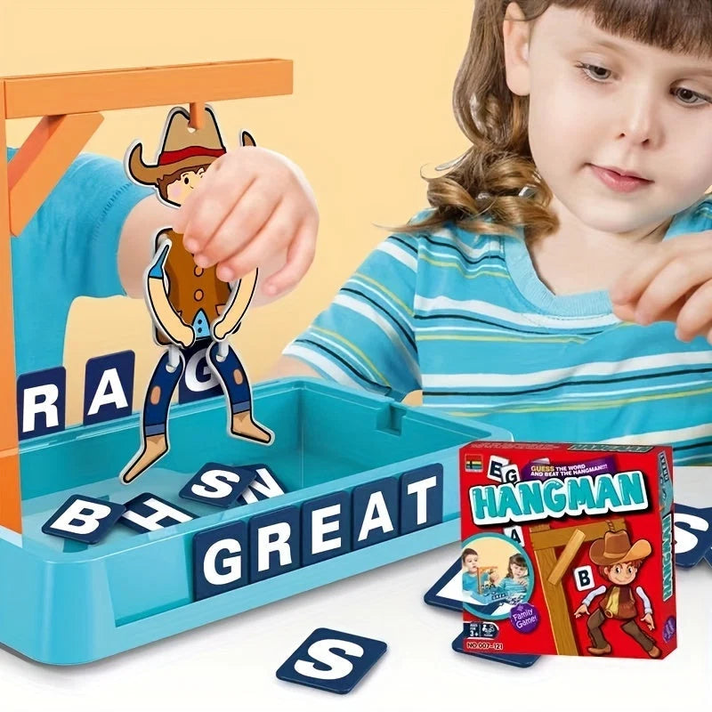 Hangman Word Game Cowboy Theme Educational Ages 3-6