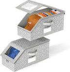 Hat Storage Boxes Holds 24 Hats Stackable Clear PVC Window