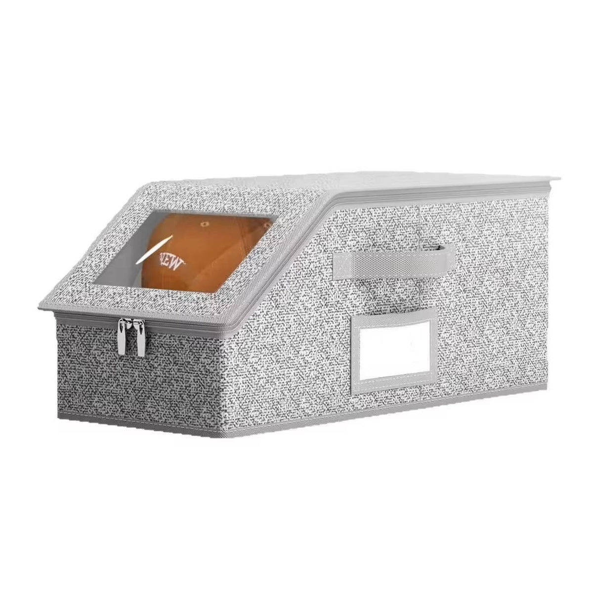 Hat Storage Boxes Holds 24 Hats Stackable Clear PVC Window