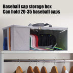Hat Storage Case Breathable Mesh Holds Up To 35