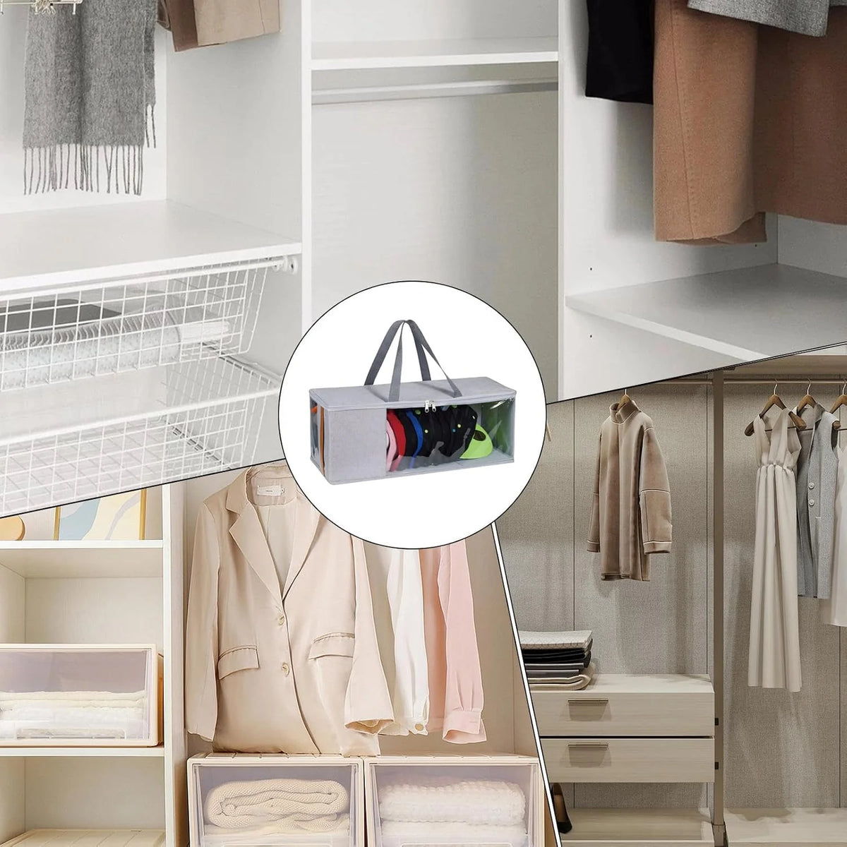 Hat Storage Case Breathable Mesh Holds Up To 35