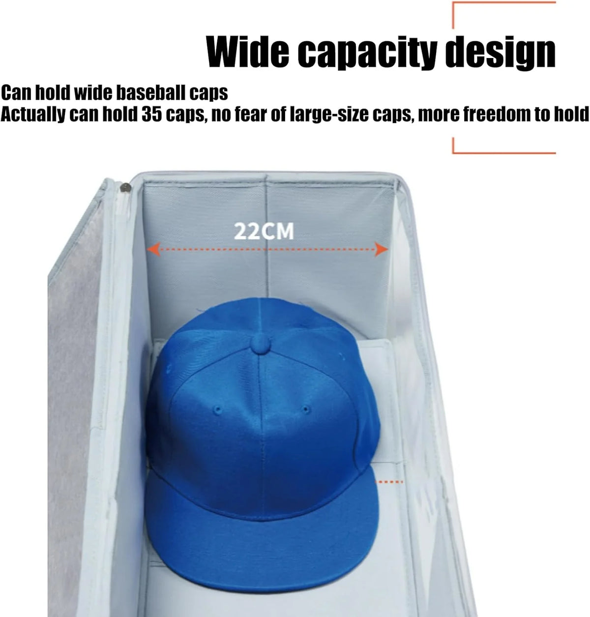 Hat Storage Case Breathable Mesh Holds Up To 35