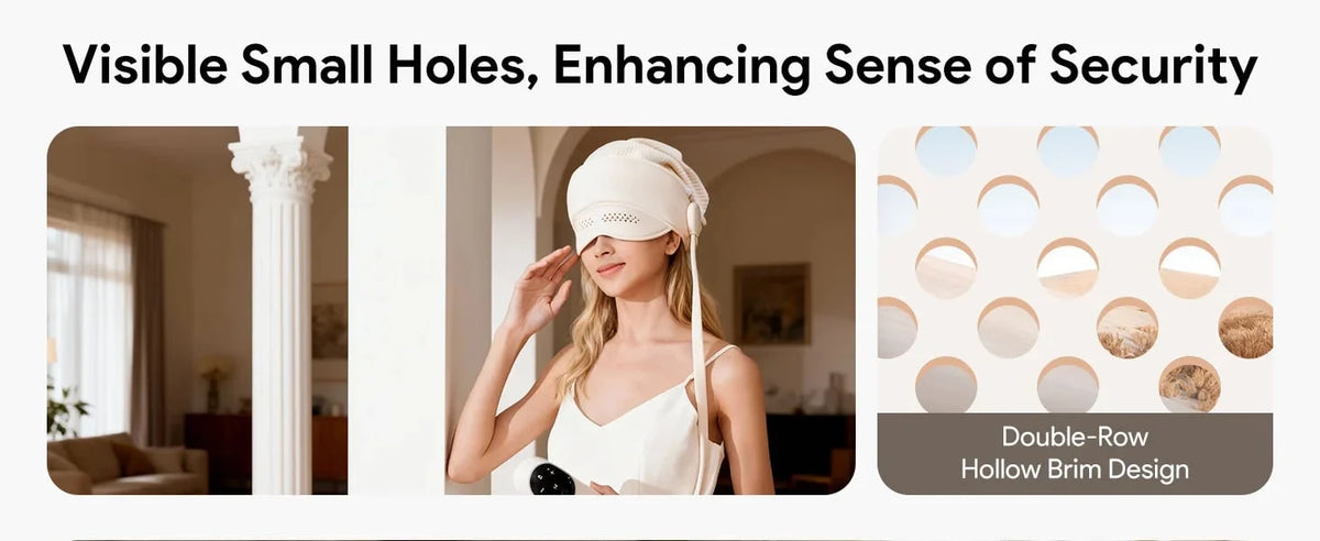 Head & Eye Massager Six-Zone Heated Visor