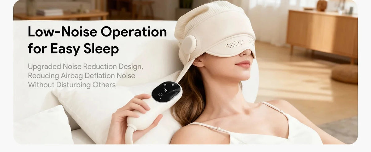 Head & Eye Massager Six-Zone Heated Visor
