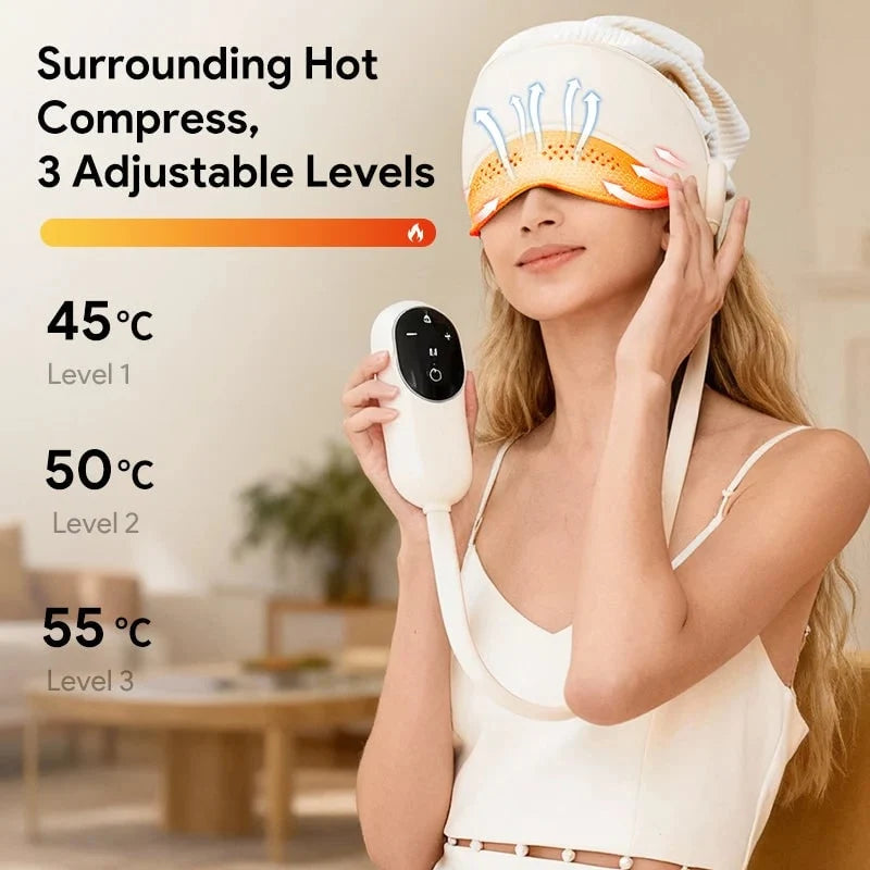 Head & Eye Massager Six-Zone Heated Visor