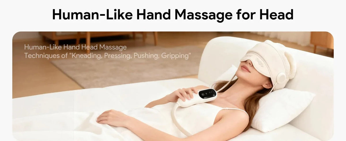 Head & Eye Massager Six-Zone Heated Visor