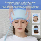 Head Massager Wireless Six-Zone Airbags Adjustable Heat