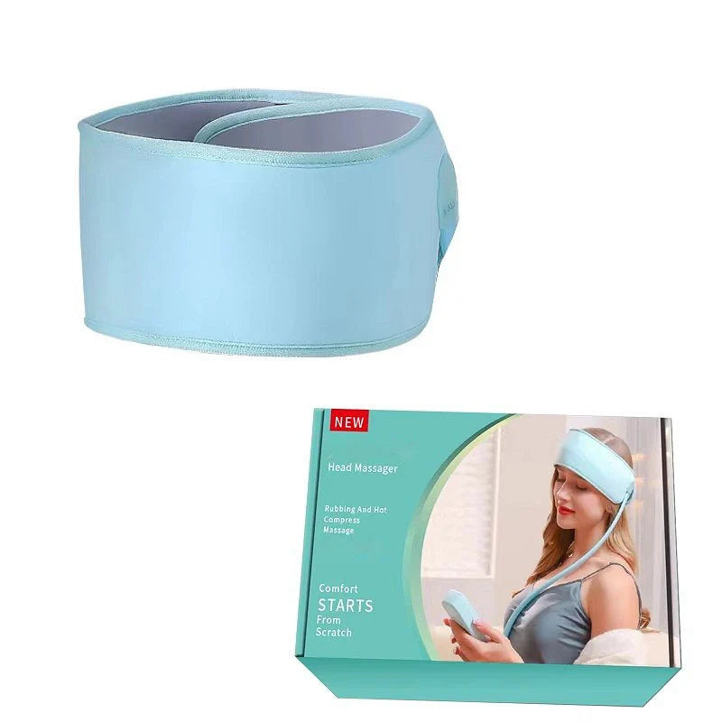 Head Massager Wireless Six-Zone Airbags Adjustable Heat