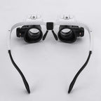 Head-Mounted Magnifying Glasses LED Light & 3 Magnification Settings