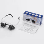 Head-Mounted Magnifying Glasses LED Light & 3 Magnification Settings