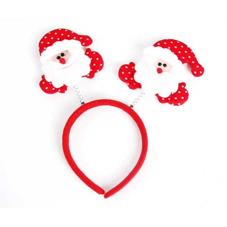 Headband Christmas Santa Figurines Soft & Lightweight