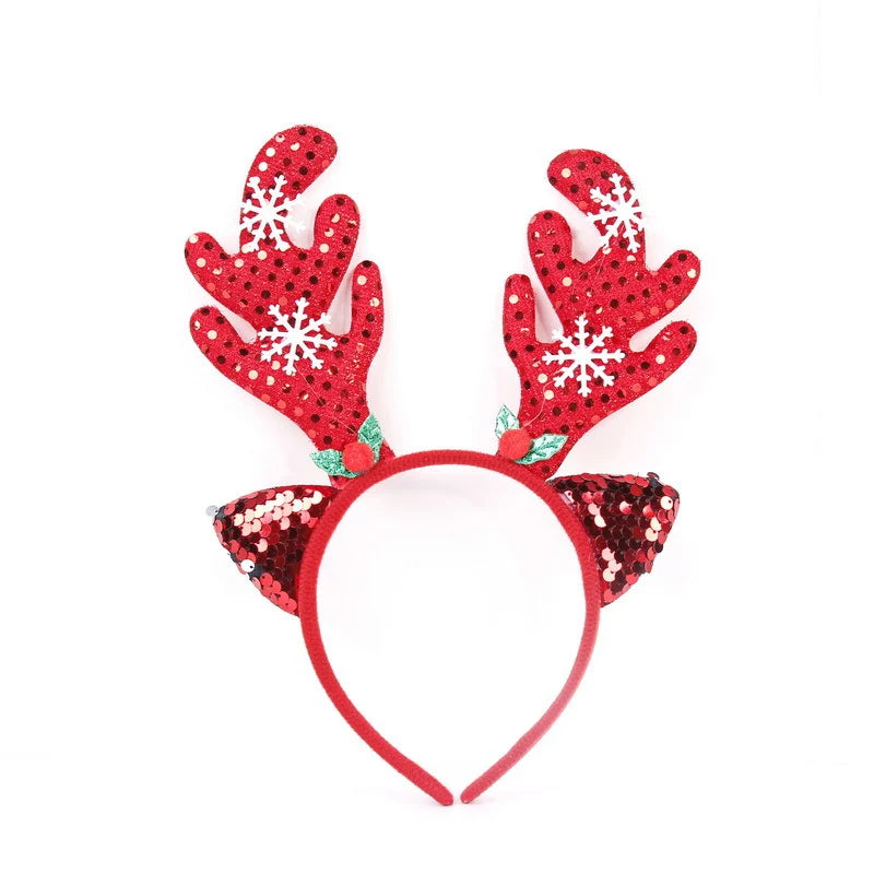 Headband Christmas Santa Figurines Soft & Lightweight