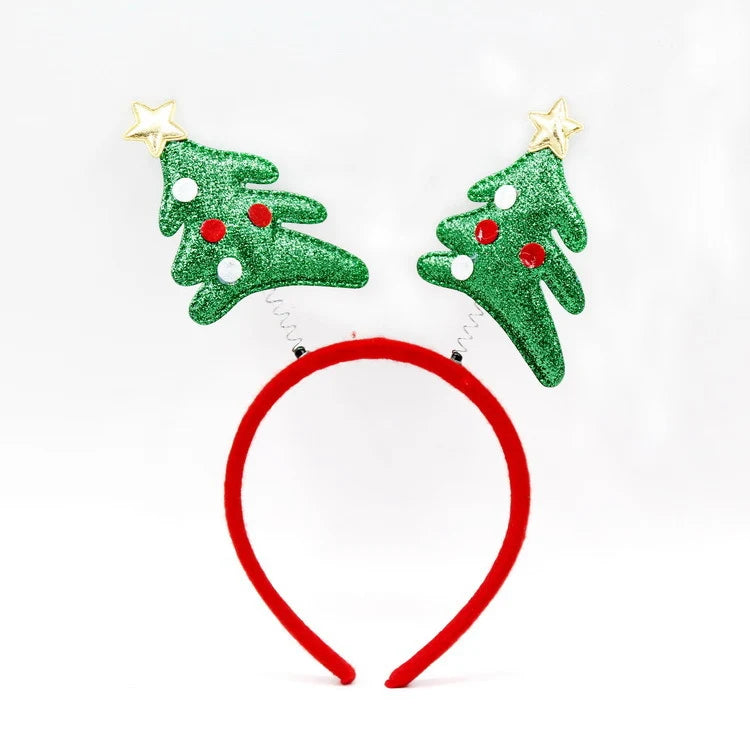 Headband Christmas Santa Figurines Soft & Lightweight