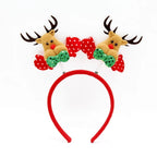Headband Christmas Santa Figurines & Sparkling Bows