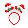 Headband Christmas Santa Figurines & Sparkling Bows