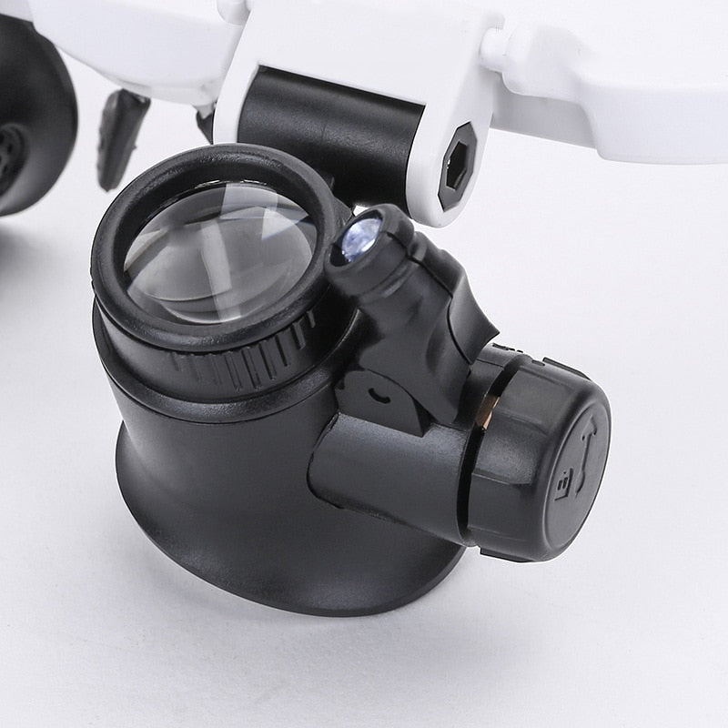 Headband Magnifier 8X-23X LED & Comfortable Fit