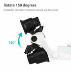 Headband Magnifier Interchangeable Lenses 10X To 25X Dual LED & Convertible Fit
