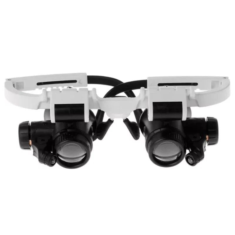 Headband Magnifying Glasses LED Light & Interchangeable Lenses