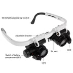 Headband Magnifying Glasses LED Light & Interchangeable Lenses