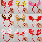 Headband Reindeer Antlers Soft Felt & Flexible Fit