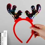 Headband Reindeer Antlers Soft Felt & Flexible Fit