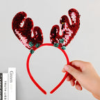 Headband Reindeer Antlers Soft Felt & Flexible Fit
