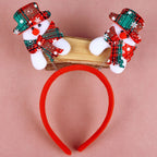 Headband Reindeer Antlers Soft Felt & Flexible Fit