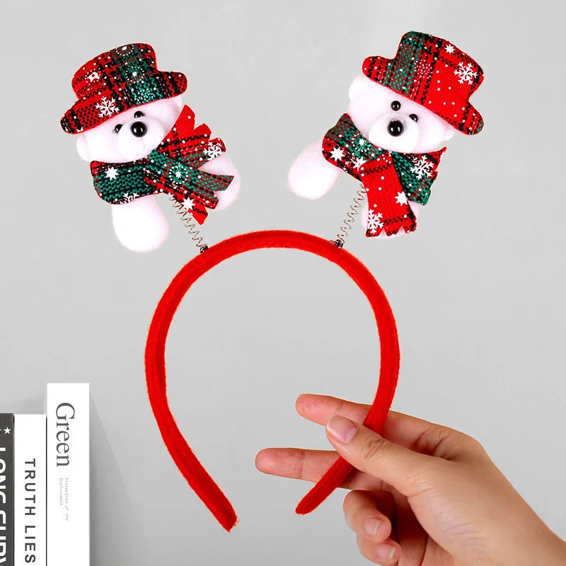 Headband Reindeer Antlers Soft Felt & Flexible Fit