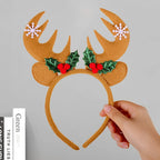 Headband Reindeer Antlers Soft Felt & Flexible Fit