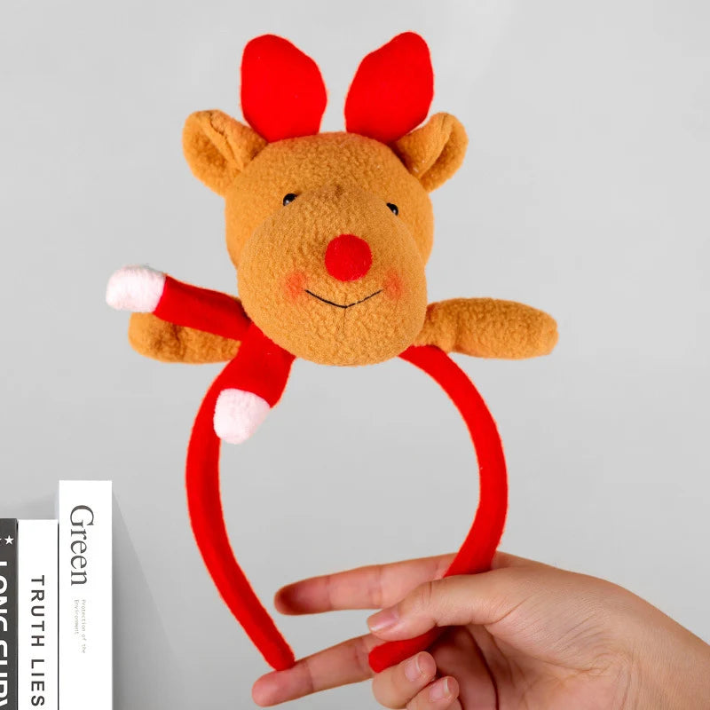 Headband Reindeer Antlers Soft Felt & Flexible Fit
