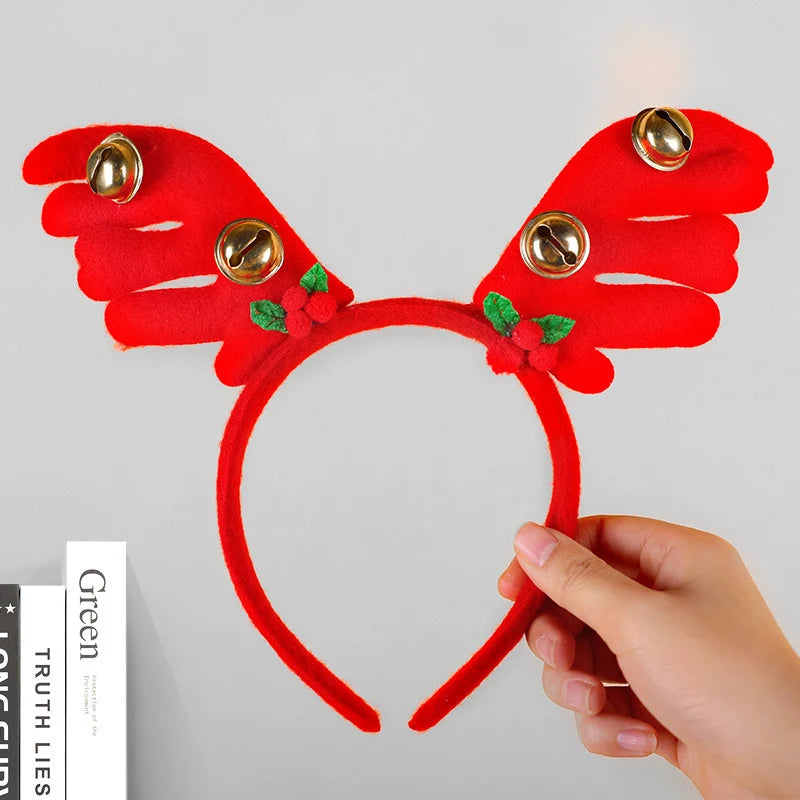 Headband Reindeer Antlers Soft Felt & Flexible Fit