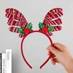 Headband Reindeer Antlers Soft Felt & Flexible Fit