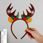 Headband Reindeer Antlers Soft Felt & Flexible Fit