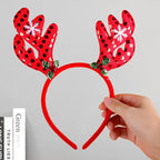 Headband Reindeer Antlers Soft Felt & Flexible Fit