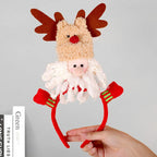 Headband Reindeer Antlers Soft Felt & Flexible Fit