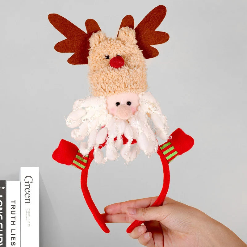 Headband Reindeer Antlers Soft Felt & Flexible Fit