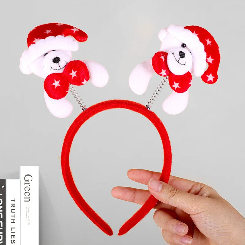 Headband Reindeer Antlers Soft Felt & Flexible Fit
