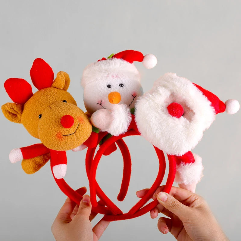 Headband Reindeer Antlers Soft Felt & Flexible Fit
