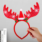 Headband Reindeer Antlers Soft Felt & Flexible Fit