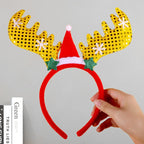 Headband Reindeer Antlers Soft Felt & Flexible Fit