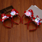 Headband Santa Light-Up LED Soft Fabric Elastic Fit