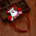 Headband Santa Light-Up LED Soft Fabric Elastic Fit